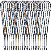 Ferreve 24 Pcs Eid Tasbih Prayer Beads 99 Tasbeeh for Muslim Worry Beads with Misbaha Islamic Allah for Men Women Islamic Religion Ramadan Gifts Festival Decoration