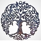 it's cactus - metal art haiti New Design Celtic Inspired Tree of Life, Metal Wall Art, Home Decor Fair trade from Haiti, Infinity knots 23 inches round