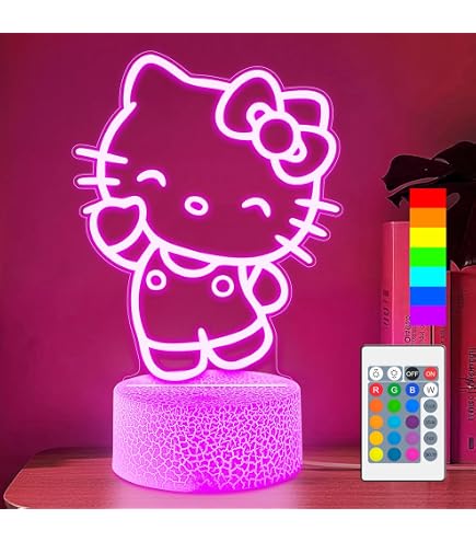 Ukonic Sanrio Hello Kitty Glitter Motion Mood Light | Nightstand