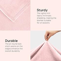 Utopia Bedding Fleece Blanket Full Size Pink 300GSM