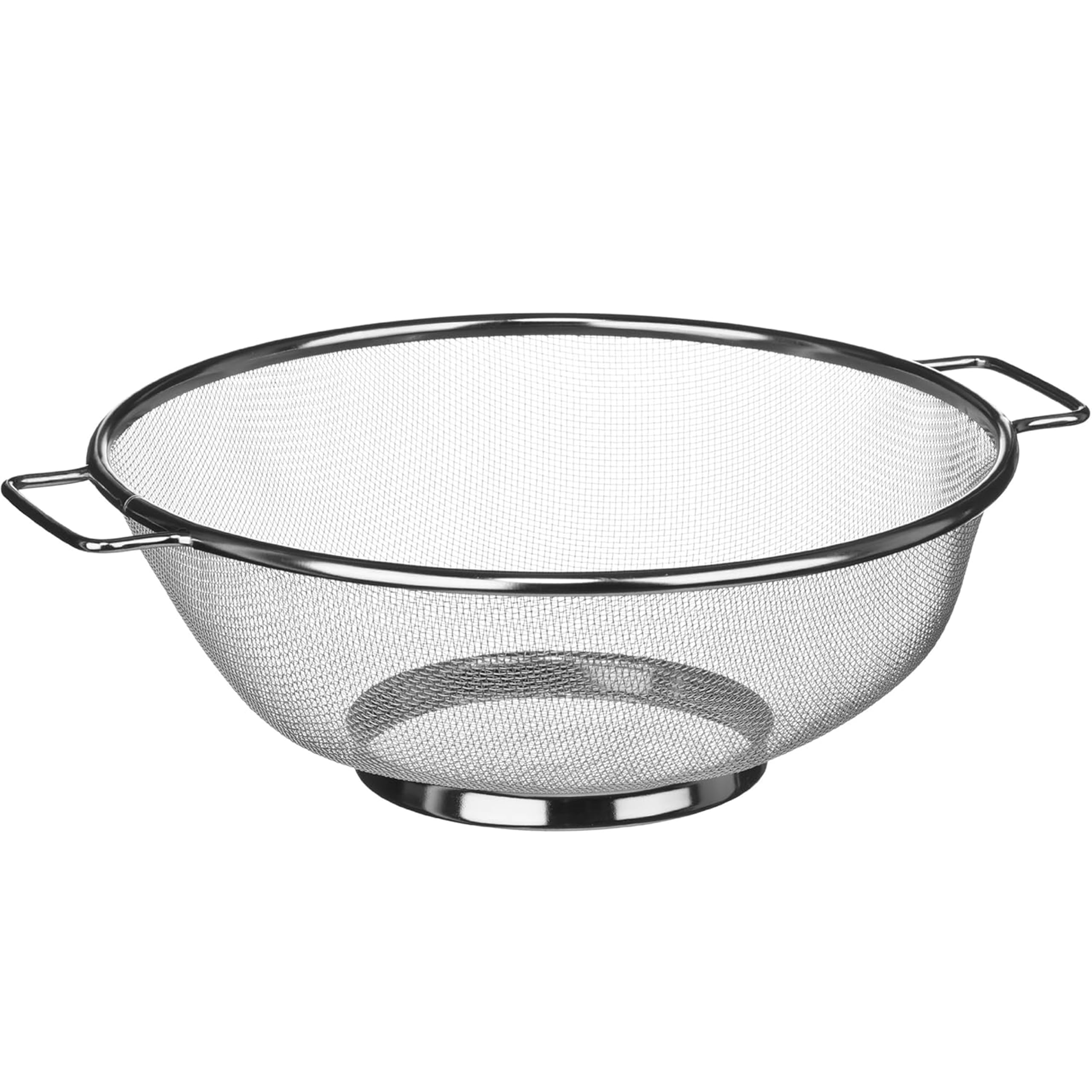 Premier Essentials 20 cm Fine Mesh Sieve – Stainless Steel Strainer for Cooking & Baking | Dual Handle Kitchen Sieve & Rice Strainer