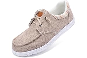Fagines Slip On Loafers for Women, Arch Support Lightweight Boat Shoe Comfotable Business Casual Shoes with Memory Foam