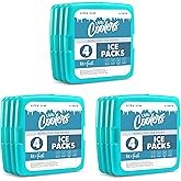 Cool Coolers by Fit + Fresh, Reusable & Long-Lasting Slim Ice Packs, Cold Packs for Lunch Boxes, Ice Packs for Lunch Bags, Green 12 Pack