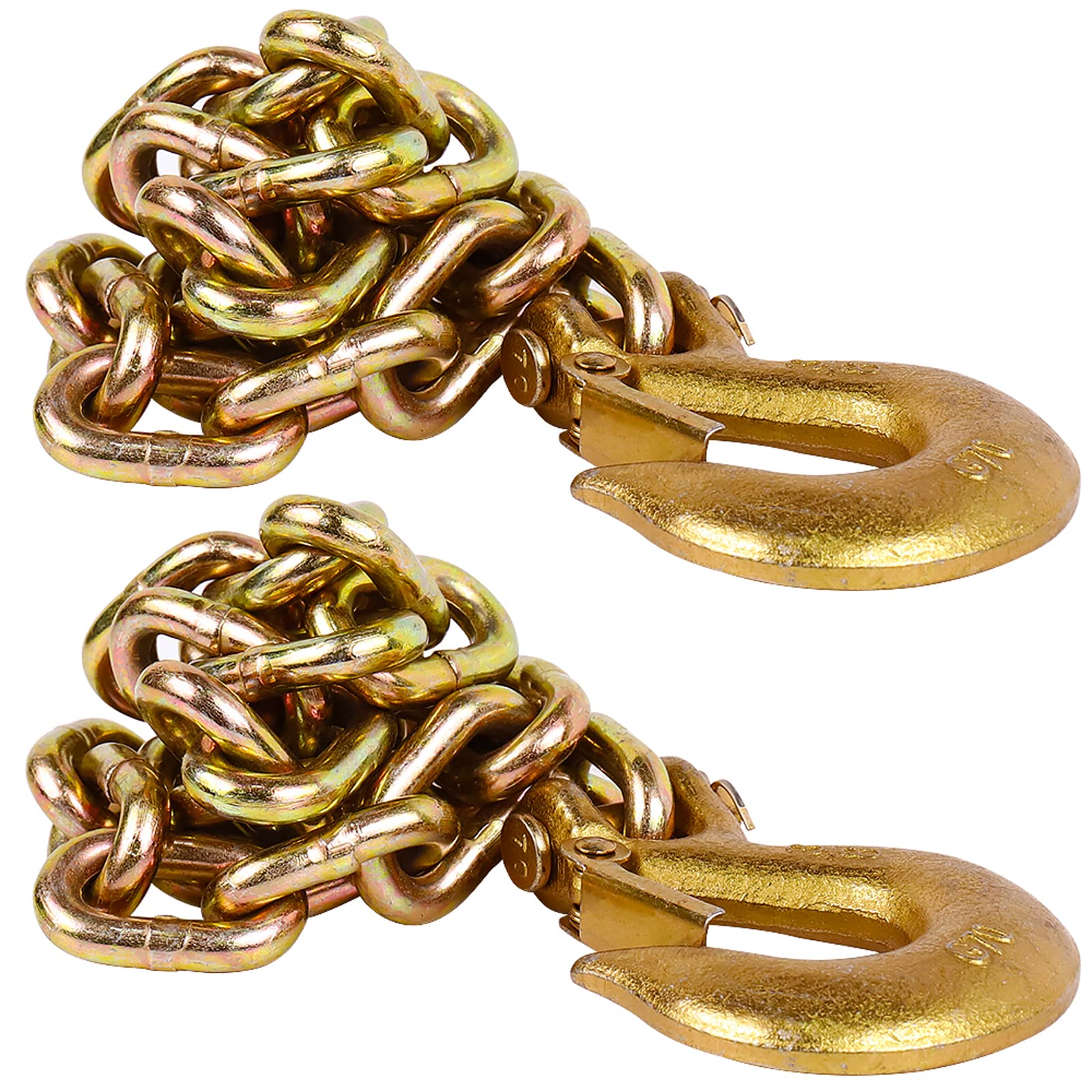 Photo 1 of Tnyeobae 35" Trailer Safety Chain with 3/8" Clevis Snap Hook,Grade-70 Heavy Duty Binder Chain(Pack of 2)