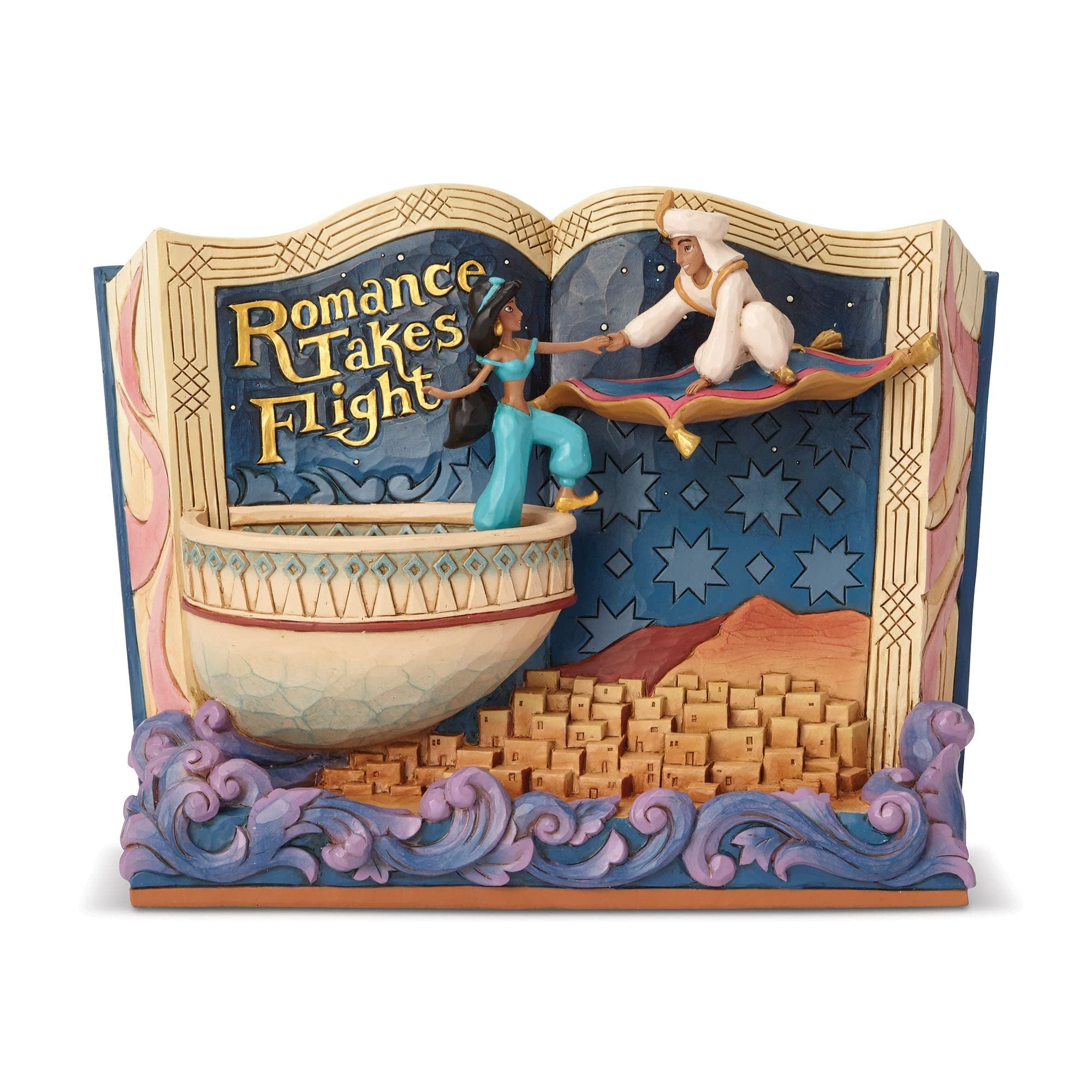 Disney Traditions Romance Takes Flight Aladdin Figurine