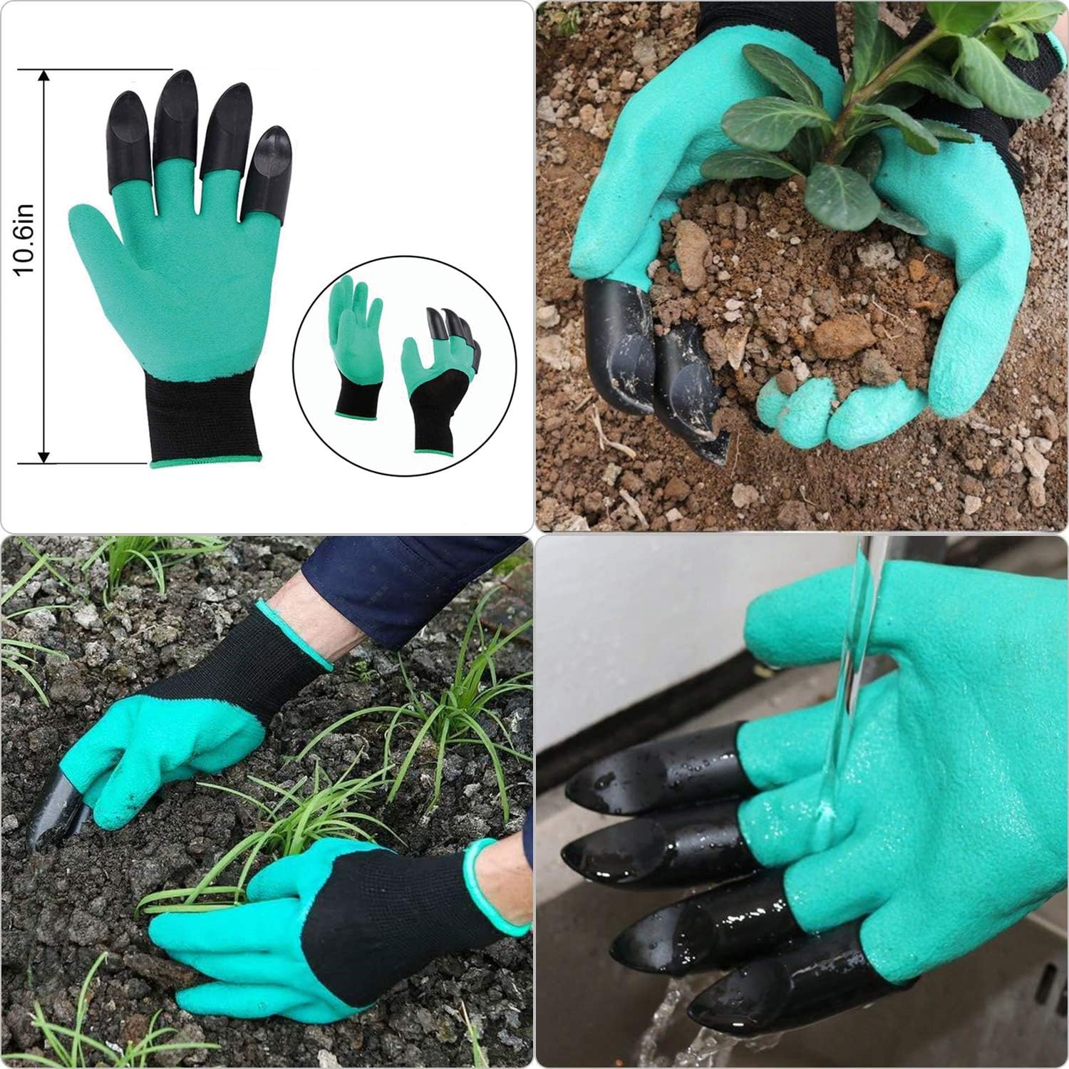 Auger Drill Bit Set for Planting - Garden Spiral Hole Drill Planter, Bulb & Bedding Plant Augers, Post or Umbrella Hole Digger for 3/8” Hex Drive Drill: Home Improvement