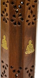 Puckator Sheesham Wood Incense Burner Thai Buddha 31cm Tower Holder view 3