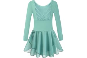 Tegmk Girls Tank Ballet Leotards with Skirt Toddler Dance Dress,Cute Butterfly Hollow Back