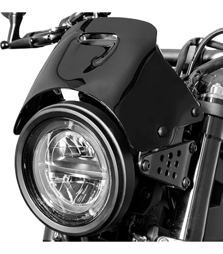 Amazon.com: Puig Retro Semi Fairing Black 8934W for Yamaha XSR900
