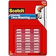 Scotch Removable Mounting Squares, 1-inch x 1-inch, Clear, 16-Squares (859-MED)