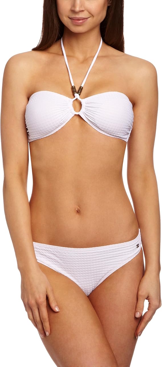 Tommy Hilfiger Botswana Bandeau Set Women's Bikini Classic White Size