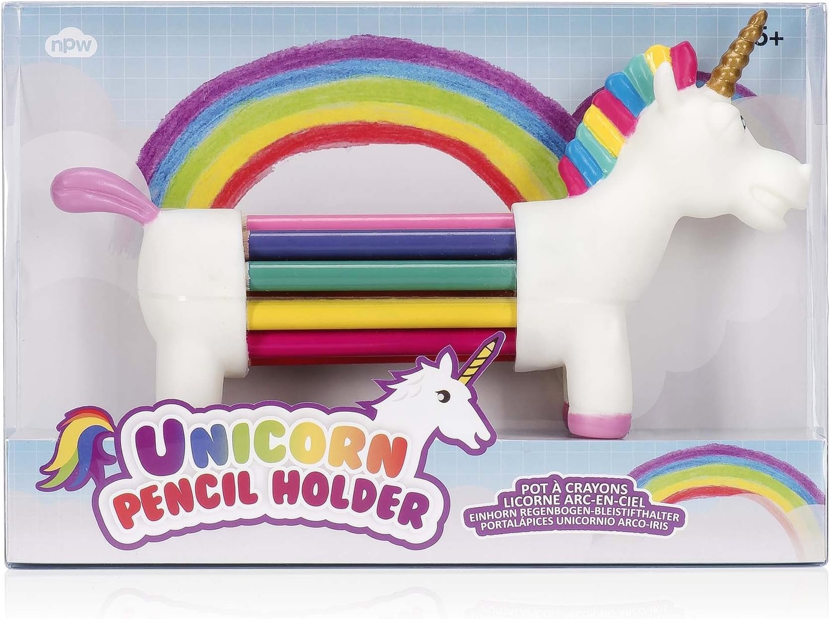 NPW Unicorn Rainbow Pencil Holder