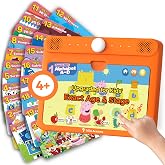 Think Academy Learning Pad for 4+, Age-Optimized Screen-Free Tablet | Screen-Free, Learn to Read, Phonics Flash Cards with Alphabet/ Words/ Numbers/ Music, Preschool Learning Activities