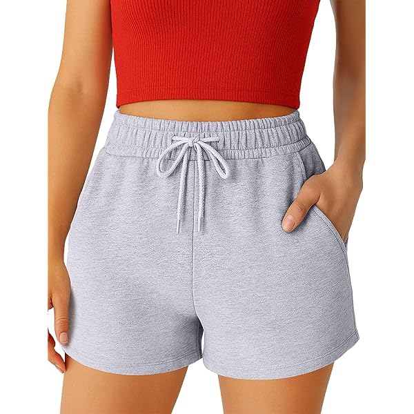 RoseSeek Women's Plus Size Drawstring Waisted Track Shorts
