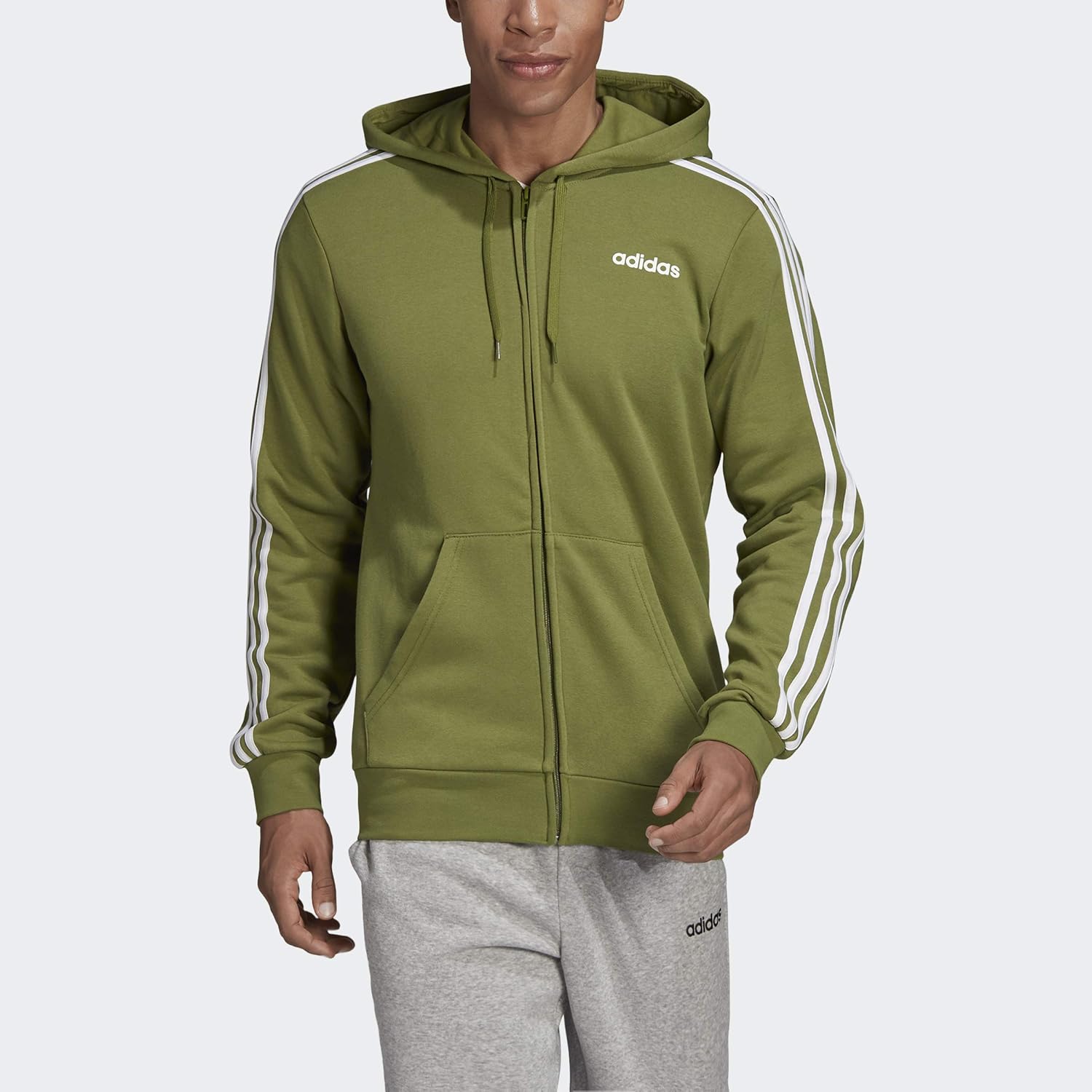 essentials 3 stripe hoodie