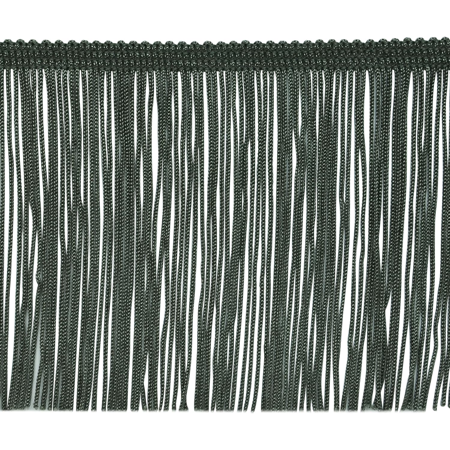 Trims by the Yard 5 yards of 4" Chainette Fringe Trim, Pewter, 5 yd x 4\