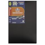 Elmer's Tri-Fold Premium Foam Display Board, Black, 36x48 Inch