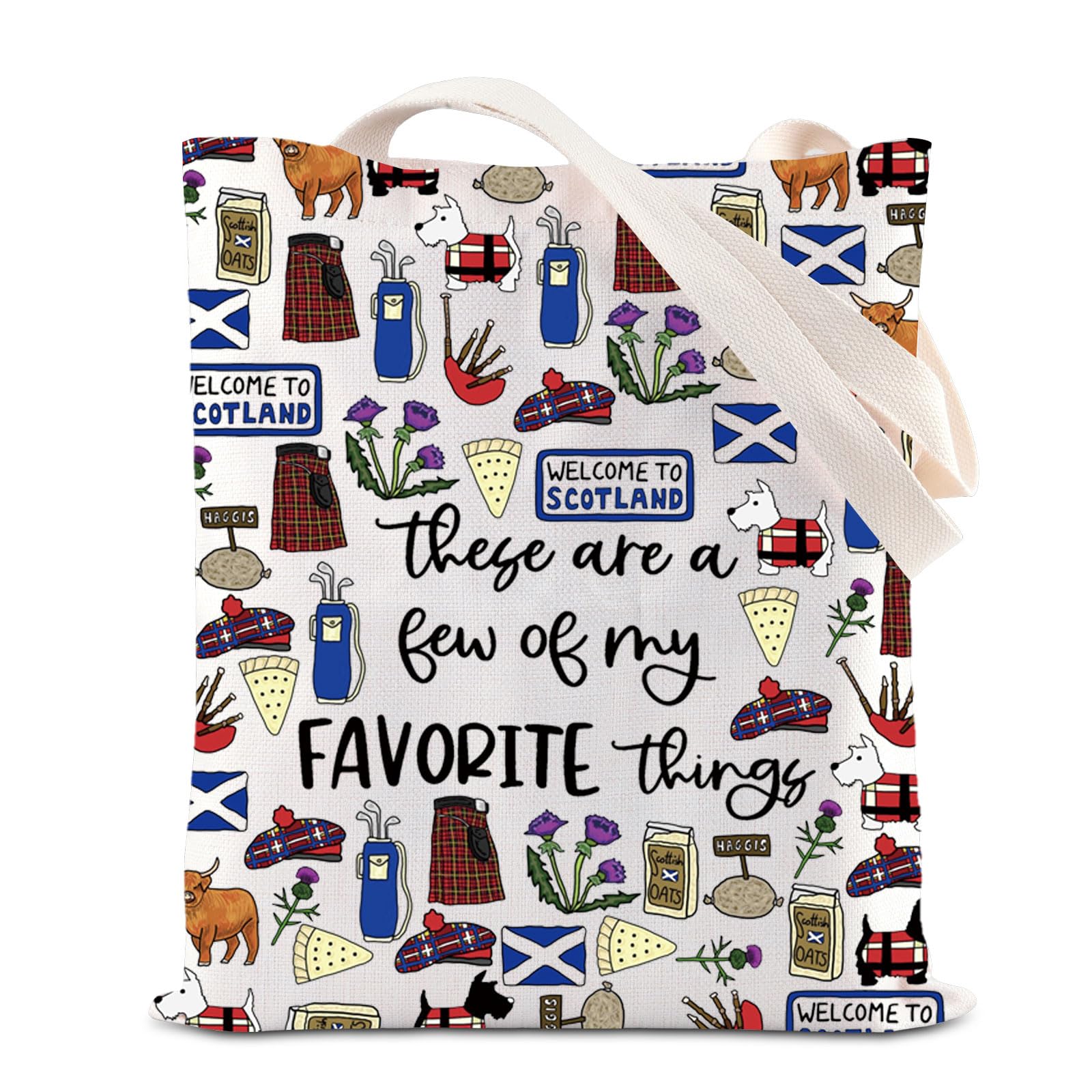 Edinburgh Pride Tote Bag - Scottish History Travel Handbag with Scotland Flag