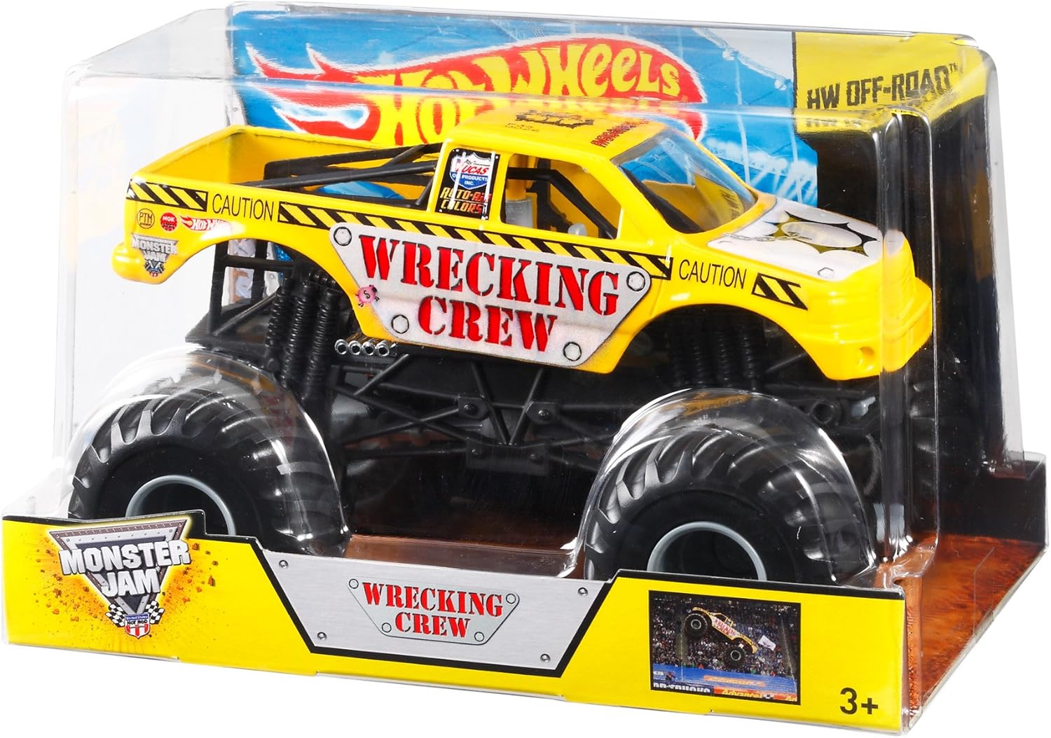 Hot Wheels Monster Jam Wrecking Crew Die-Cast Vehicle, 1:24 Scale