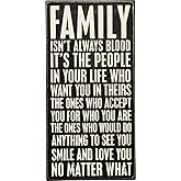 Primitives by Kathy 27207 Classic Box Sign, 6" x 12", Family Isn't