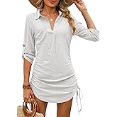 ANRABESS Womens Bathing Suit Cover Ups Swimsuit Beach Coverup Hollow Out Swimwear 2026 Summer Outfits Bikini Dress Shirt