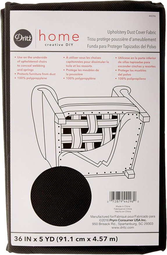 Amazon Com Dritz Home 44296 Upholstery Dust Cover Fabric 36 Inch