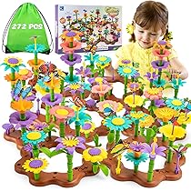 Worldwide Kids 知育玩具セット Stage 6 Amazon.com: Funsland Flower Garden Building Toys for Girls