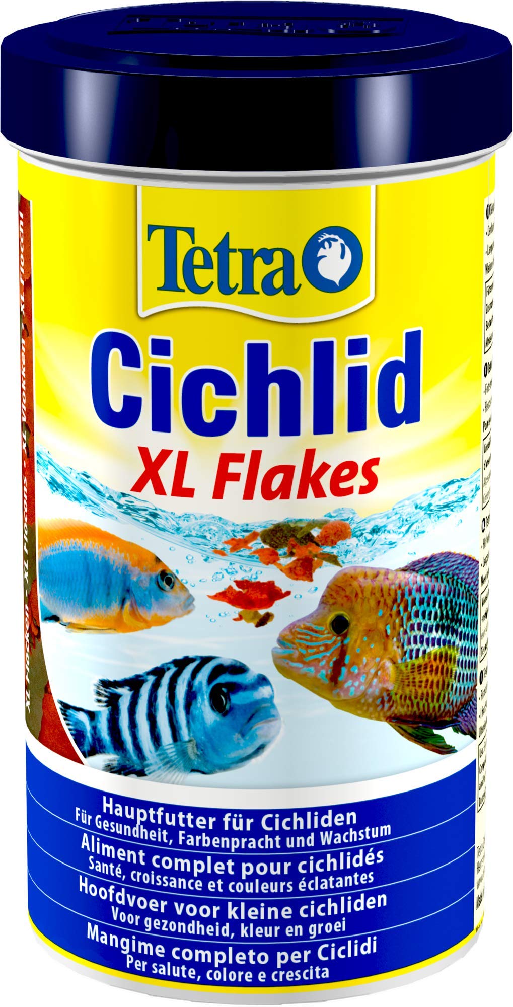 Tetra Cichlid XL-Flakes (main feed for all larger cichlids), 500 ml can