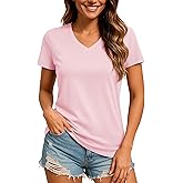 TACVASEN Women's V-Neck T Shirts Short Sleeve UPF 50+ Sun Protection Performance Quick Dry Athletic Workout Tee Tops