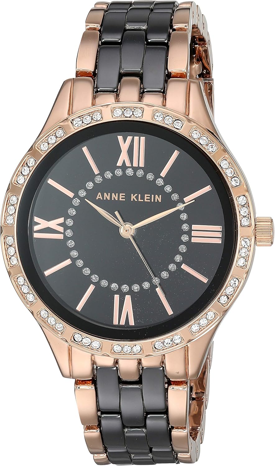 Anne Klein Women's Swarovski Crystal Accented Rose Gold