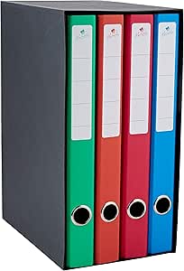 Mariola 4784SU - Archivador con 4 carpetas, 2 anillas, 25 mm: Amazon.es