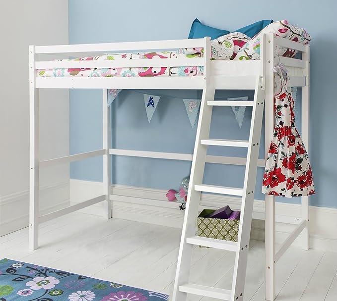 Noa and Nani Texas High Sleeper Kids Cabin Bed (White) Amazon.co