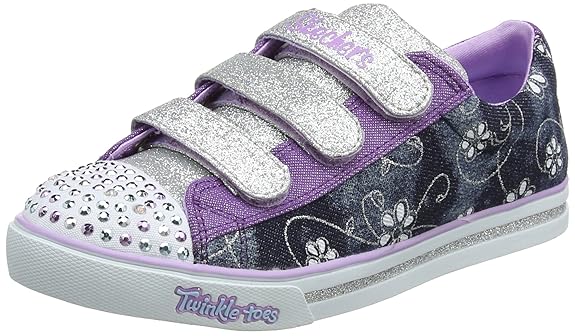 Skechers Mädchen Sparkle Glitz - Denim Daisy Sneaker