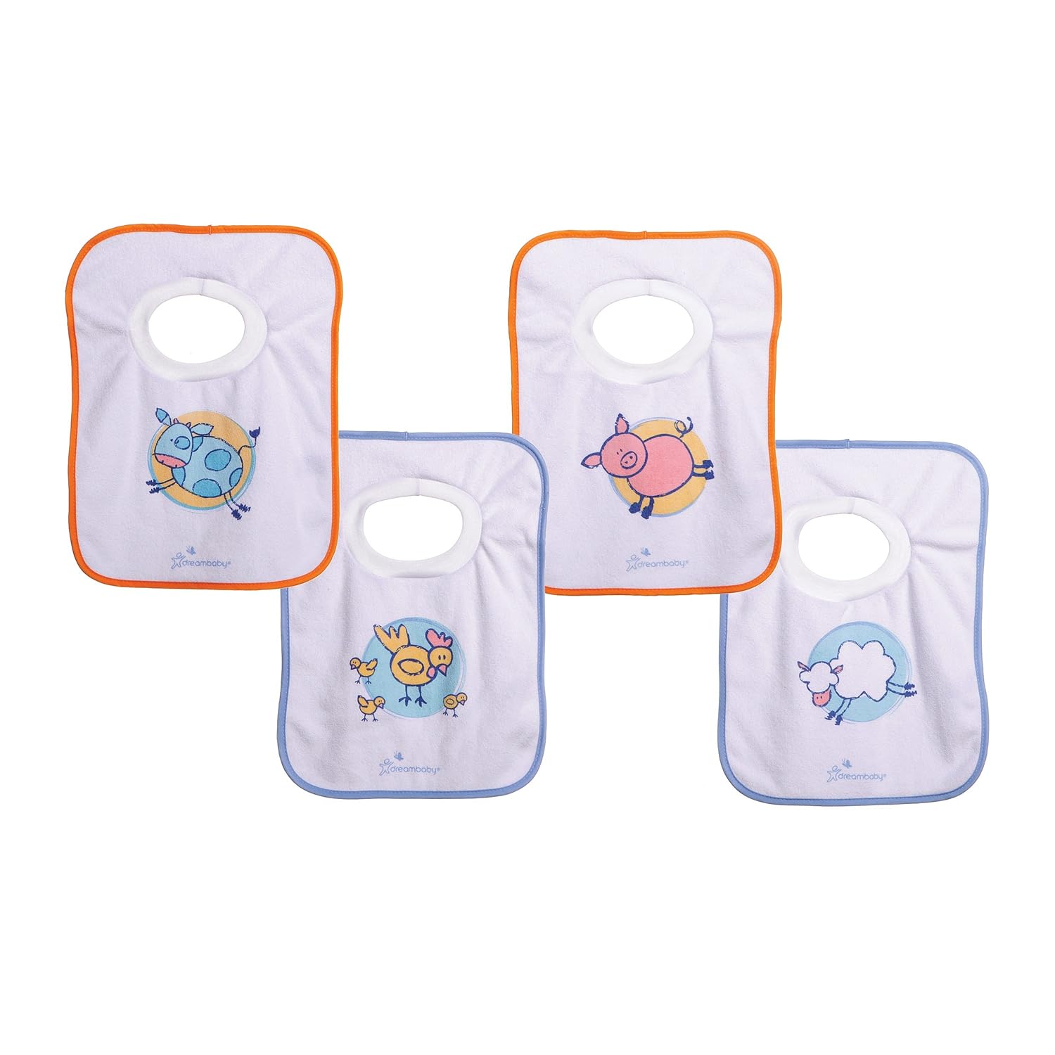 terry cloth bibs 10 pack