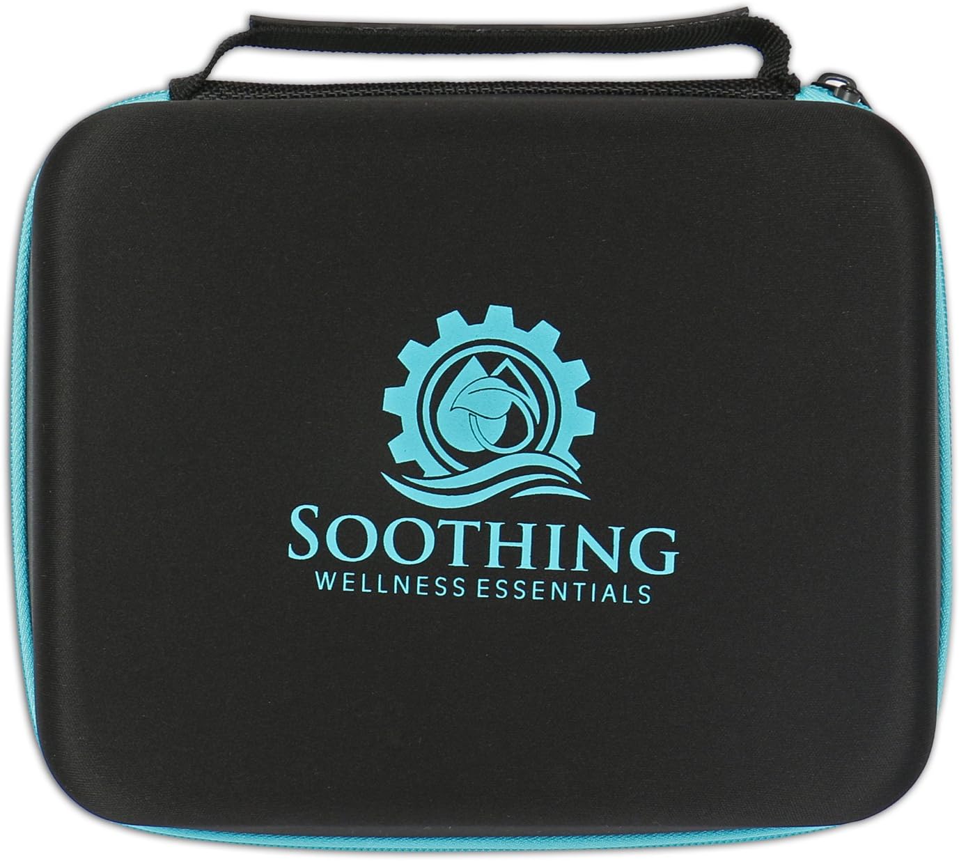 30 Essential Oils Carrying Case for 5ml, 10ml and 15ml Bottles - Hard Shell Exterior Storage Organizer Holds doTerra, Young Living and Endless Others by Soothing Wellness Essentials (Caribbean Blue): Health & Personal Care