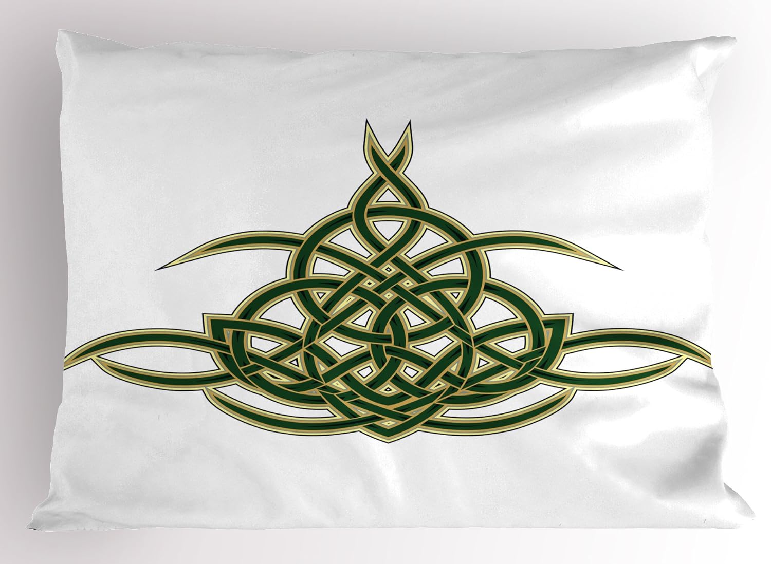 Lunarable Celtic Pillow Sham, Original Celtic Shield Gothic