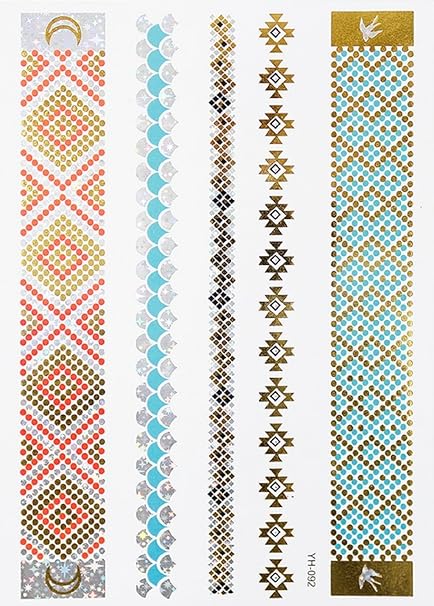 Yh092 Faux Tatouage Pour Le Corps Bras Chevilles