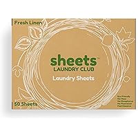 50 Liquidless Laundry Detergent Sheets Plastic Free Fresh Linen Scent Eco-Friendly Hypoallergenic Safe For Sensitive…