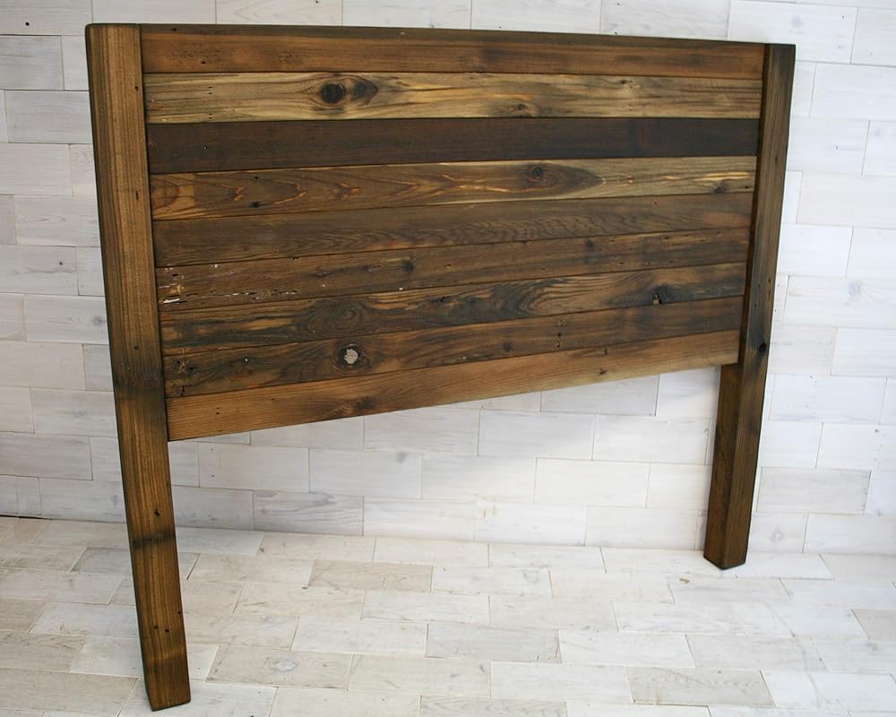 Reclaimed Wood Headboard with Posts Horizon Design Handmade