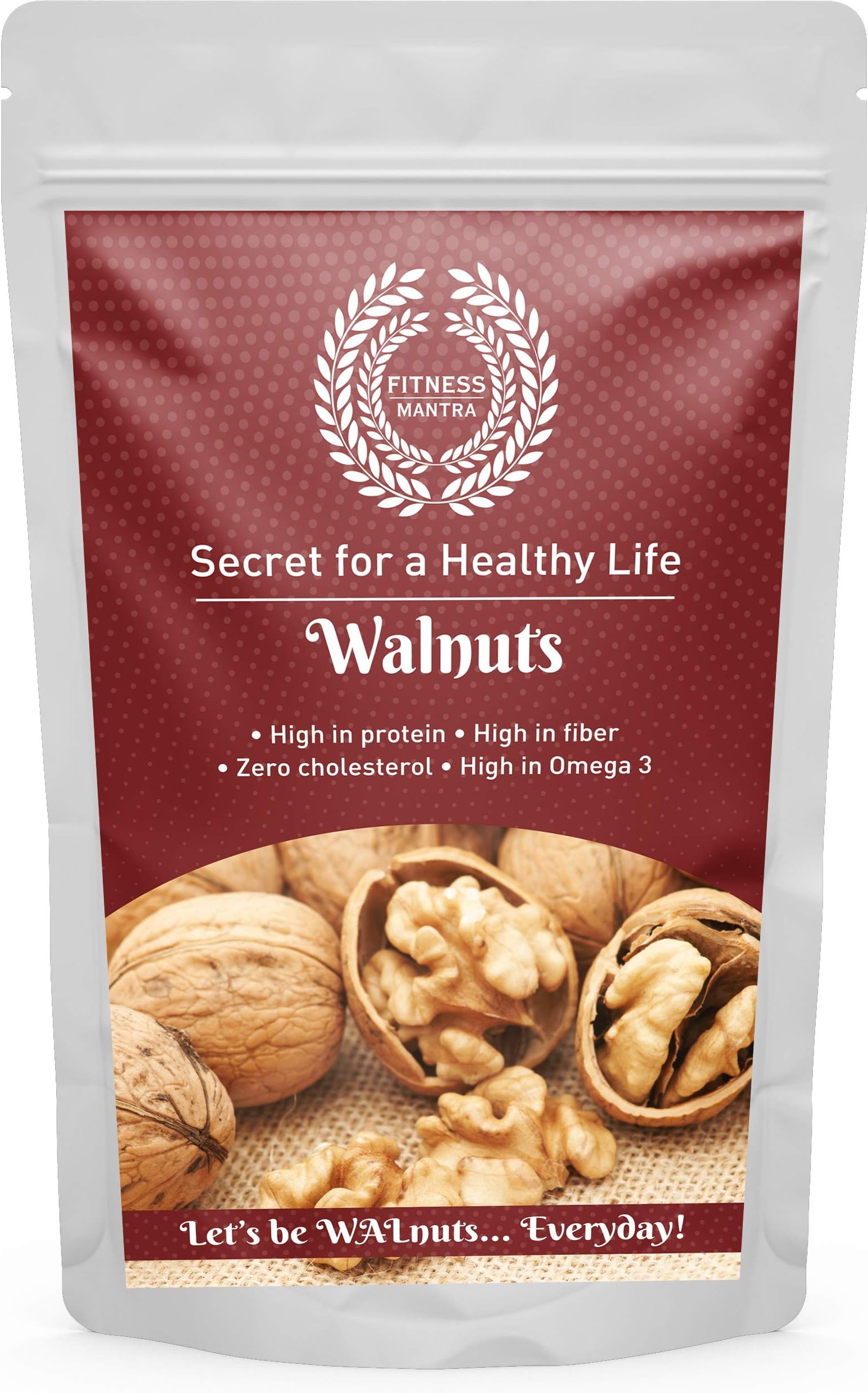 Fitness Mantra Kashmiri Walnuts Without Shell Pouch, 250 g