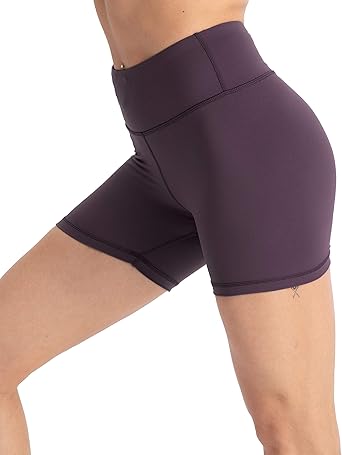 high waisted workout bike shorts