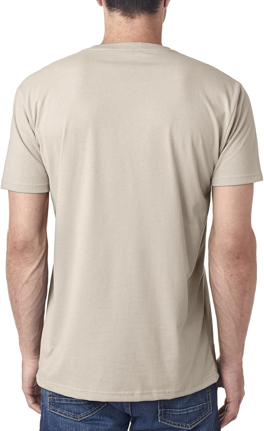 Next Level Men's Sueded Baby Rib Soft V-Neck T-Shirt | 
