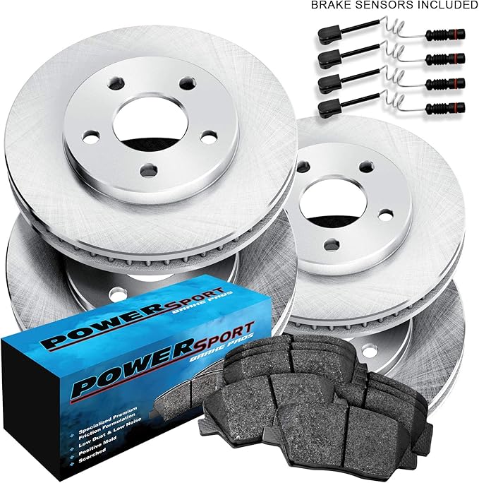Fits 20122013 MercedesBenz ML350 Front Rear Plain Brake Rotors