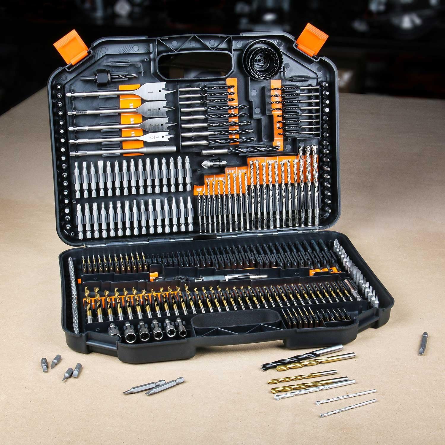 EnerTwist Drill Bit Set, 246-Pieces Drill Bits and Driver Set for Wood Metal Cement Drilling and Screw Driving, Top Rated Combo Kit Assorted in Plastic Carrying Case, ET-DBA-246 - - 