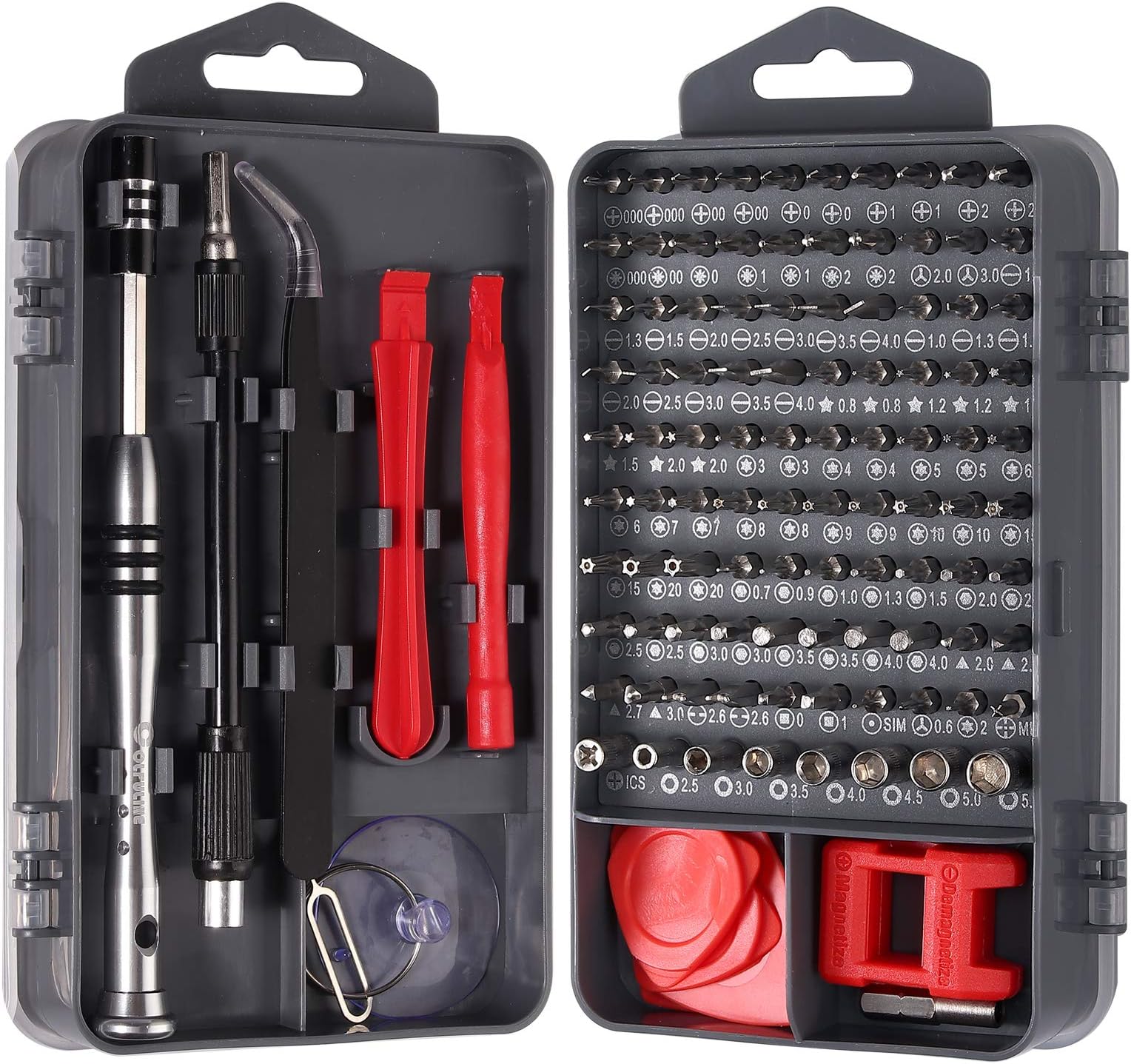 COLFULINE 115 in 1 Precision Screwdriver Set, Screwdriver Repair Tool Kit Magnetic Professional Removable Tool for iPhone X,8,7/Cellphone/Computer/Tablet/Game Console/Electronic