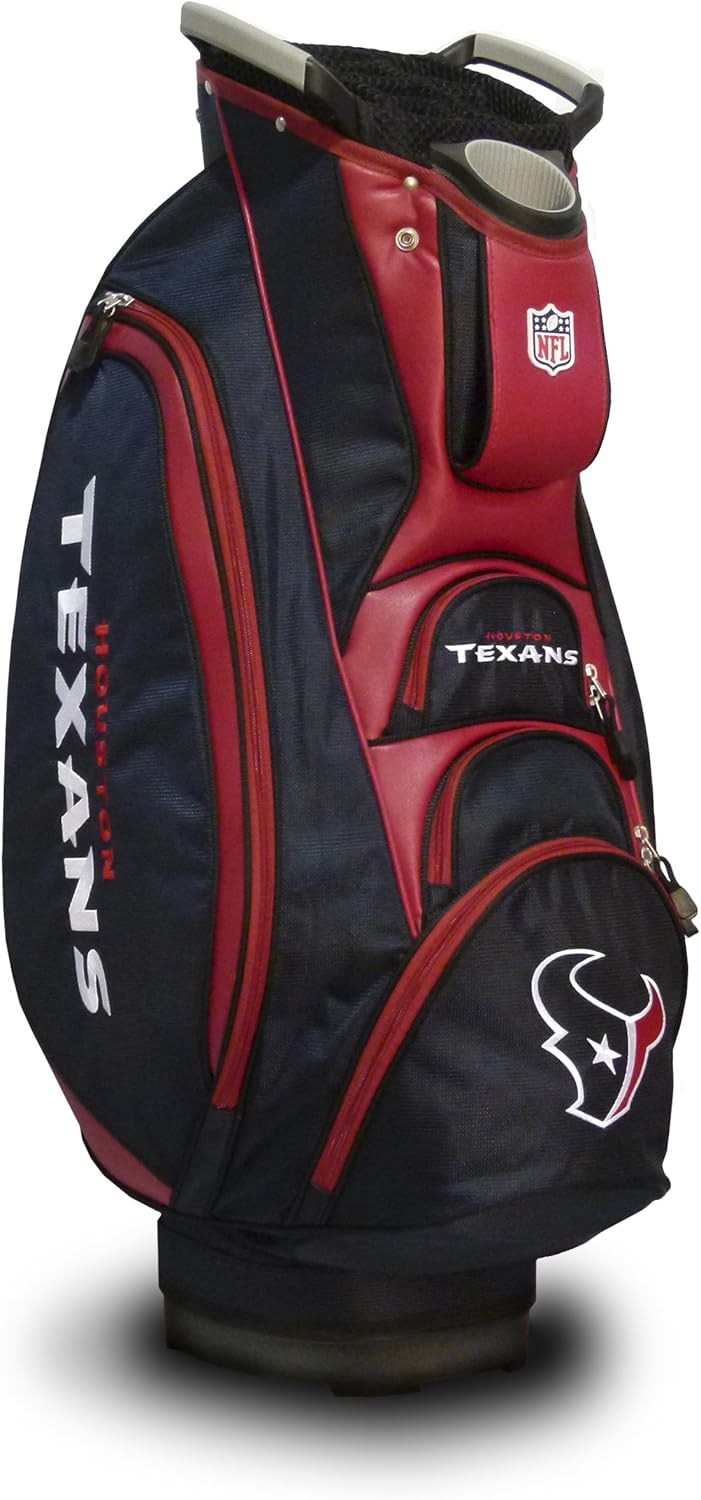 Team Golf NFL New Orleans Saints Victory Golf Cart Bag, 10-way Top with Integrated Dual Handle & External Putter Well, Cooler Pocket, Padded Strap, Umbrella Holder & Removable Rain Hood : Sports & Outdoors