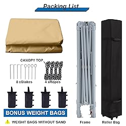 MASTERCANOPY Pop-Up Canopy Tent 13x13 Instant