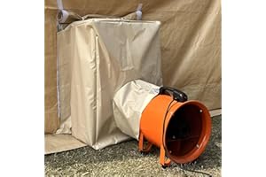 Cootentler Air Draft Device Connection for Connecting Booth and Exhaust Fan, Better Filter Out Overspray & Odor(Exhaust Fan is Exclude, Beige)