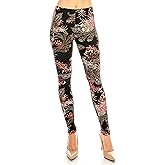 RENESEILLE Women’s Workout Yoga Leggings – High Waisted Printed Casual Stretch Elastic Waist Lightweight Active Lounge Pants
