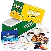 Briston Spanish Vocabulary Flash Cards – 600 English to Spanish Flashcards with Example Sentences & Pronunciations – Language Learning Cards for Kids & Adults, Classroom, Homeschool Study Set